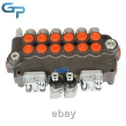 21GPM Hydraulic Backhoe Directional Control Valve 6 Spool WithJoysticks/Conversion