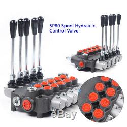 21GPM Hydraulic Directional Adjust. Control Valve 6Spool Fit Tractor LoaderNew