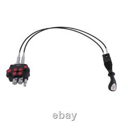 21GPM Hydraulic Directional Valve P80 2 Spool Remote Control Kit with Cables 21GPM Hydraulic Directional Valve P80 2 Spool Remote Control Kit with Cables