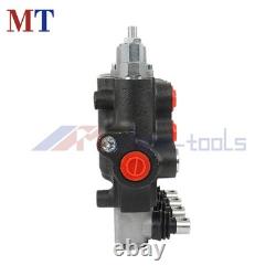 21GPM SAE Hydraulic Control Valve Double Acting 4Spool 3600PSI WithConversion Plug