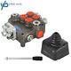 21GPM SAE Hydraulic Control Valve withJoystick withconversion plug 2 Spool