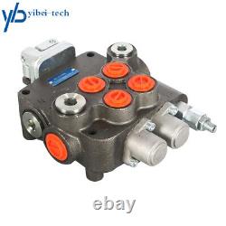 21GPM SAE Hydraulic Control Valve withJoystick withconversion plug 2 Spool