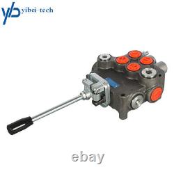 21GPM SAE Hydraulic Control Valve withJoystick withconversion plug 2 Spool