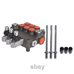 21GPM SAE Hydraulic Monoblock Double Acting Control Valve 3 Spool withconversion