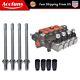 21 GPM 3600 PSI SAE Ports 4 Spool Hydraulic Control Valve Double Acting New