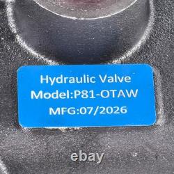 21 GPM 3625PSI Log Splitter Hydraulic Control Valve SAE10 SAE12 Detent Release