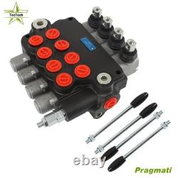 21 GPM 4 Spool Adjustable Hydraulic Control Valve Double Acting 3600 PSI NEW