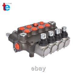 21 GPM 4 Spool Hydraulic Control Valve Double Acting SAE 3600 PSI withconversion