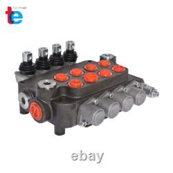 21 GPM 4 Spool Hydraulic Control Valve Double Acting SAE 3600 PSI withconversion