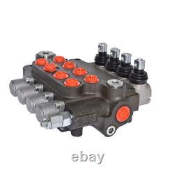 21 GPM 4 Spool SAE 3600 PSI Ports Hydraulic Control Valve Double Acting