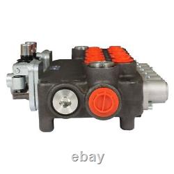 21 GPM 6 Spool Hydraulic Backhoe Directional Control Valve With 2 Joysticks