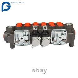 21 GPM 6 Spool Hydraulic Backhoe Directional Control Valve with 2 Joysticks