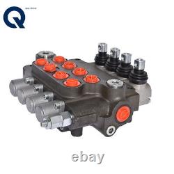21 GPM Hydraulic Control Valve Double Acting 3600 PSI 4 Spool SAE Ports