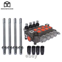 21 GPM Hydraulic Control Valve Double Acting 3600 PSI SAE Ports 4 Spool