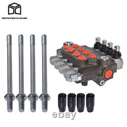 21 GPM Hydraulic Control Valve Double Acting 3600 PSI SAE Ports 4 Spool