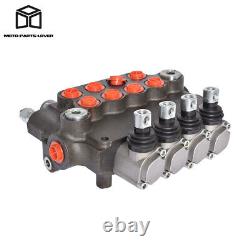 21 GPM Hydraulic Control Valve Double Acting 3600 PSI SAE Ports 4 Spool