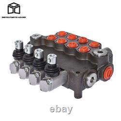 21 GPM Hydraulic Control Valve Double Acting 3600 PSI SAE Ports 4 Spool