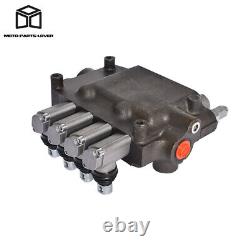 21 GPM Hydraulic Control Valve Double Acting 3600 PSI SAE Ports 4 Spool