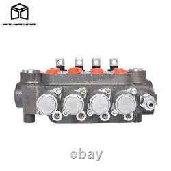 21 GPM Hydraulic Control Valve Double Acting 3600 PSI SAE Ports 4 Spool