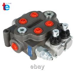 25GPM 2 Spool Hydraulic Control Valve Tractor BSPP + Conversion Plug US