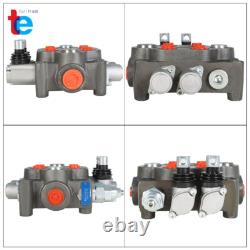 25GPM 2 Spool Hydraulic Control Valve Tractor BSPP + Conversion Plug US