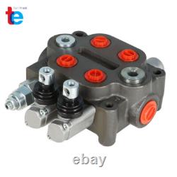 25GPM 2 Spool Hydraulic Control Valve Tractor BSPP + Conversion Plug US