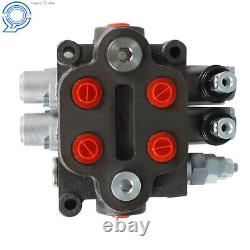 25GPM 2 Spool Hydraulic Control Valve Tractor BSPP With Conversion Plug