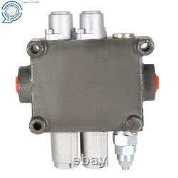 25GPM 2 Spool Hydraulic Control Valve Tractor BSPP With Conversion Plug