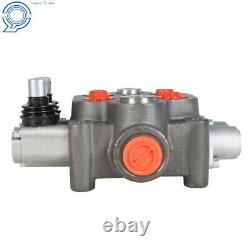 25GPM 2 Spool Hydraulic Control Valve Tractor BSPP With Conversion Plug