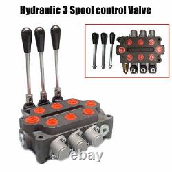 25GPM 3Spool Hydraulic Directional Control Valve Tractor Loader Double-Acting