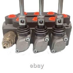 25GPM 3Spool Hydraulic Directional Control Valve Tractor Loader Double-Acting