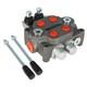 25GPM Hydraulic Control Valve 2 Spool BSPP Tractor Loader WithJoystick