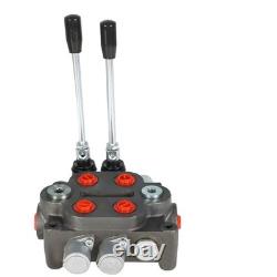 25GPM Hydraulic Control Valve 2 Spool BSPP Tractor Loader WithJoystick