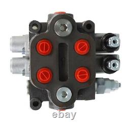 25 GPM 2 Spool Hydraulic Directional Control Valve 3000 PSI, BSPP Interface