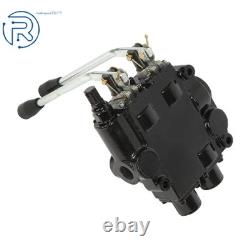 25 GPM 2 Spool RD522CCAA5A4B1 Double Acting Hydraulic Valve In/Out 3/4 NPT