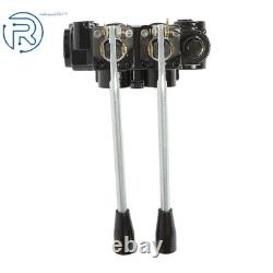 25 GPM 2 Spool RD522CCAA5A4B1 Double Acting Hydraulic Valve In/Out 3/4 NPT