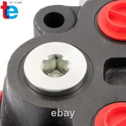 25 GPM 3 Spool Double Acting Hydraulic Control Valve 3000 PSI 1/2 BSPP
