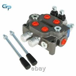 25 GPM Hydraulic Directional Control Valve 2 Spool Double Acting Hydraulic Valve