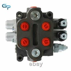 25 GPM Hydraulic Directional Control Valve 2 Spool Double Acting Hydraulic Valve