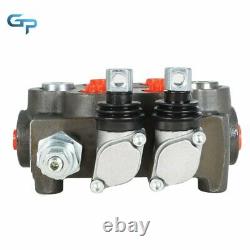 25 GPM Hydraulic Directional Control Valve 2 Spool Double Acting Hydraulic Valve