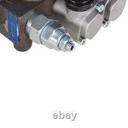 2Spool 25GPM Hydraulic Directional Control Valve with Conversion Plug Tractor BSPP