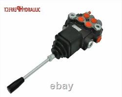 2 Bank Hydraulic Directional Control Valve JOYSTICK 11gpm 40L double acting