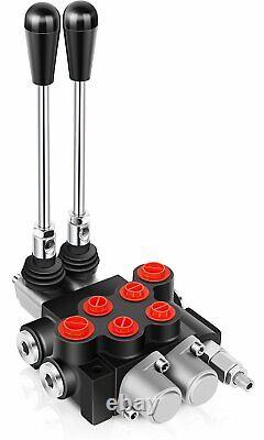 2 Spool 11 GPM Hydraulic Control Valve Double Acting Tractor Loader with Joystick