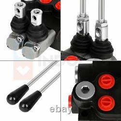 2 Spool 11 GPM Hydraulic Control Valve Double Acting Tractor Loader with Joystick