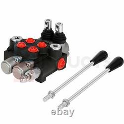 2 Spool 11 GPM Hydraulic Control Valve Double Acting Tractor Loader with Joystick