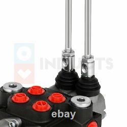 2 Spool 11 GPM Hydraulic Control Valve Double Acting Tractor Loader with Joystick