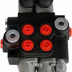 2 Spool 11 GPM Hydraulic Control Valve Double Acting Tractor Loader with Joystick