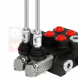 2 Spool 11 GPM Hydraulic Control Valve Double Acting Tractor Loader with Joystick