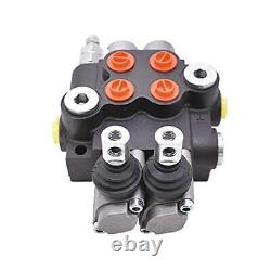 2 Spool 13 GPM 3600 PSI Hydraulic Directional Control Valve SAE Ports Double