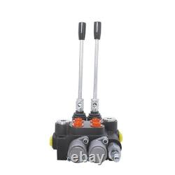 2 Spool 13 GPM Hydraulic Control Valve Double Acting SAE Ports 3600 PSI